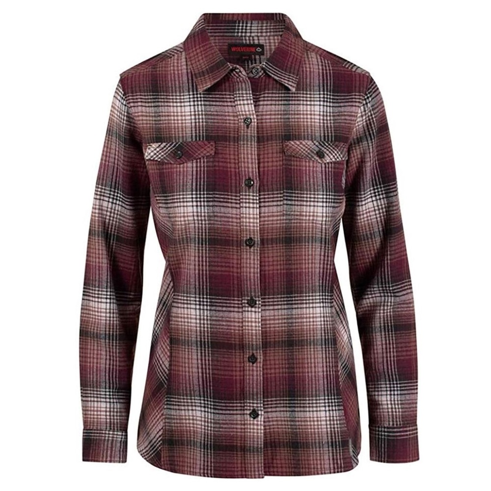 Wolverine Lightweight Flannel Shirt Long Sleeve